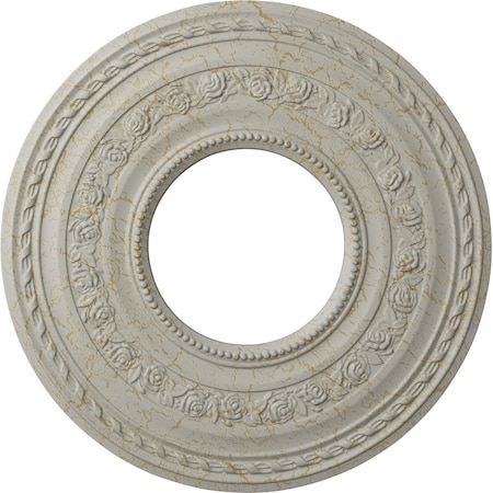 Ekena Millwork Anthony Medallion (Canopies up to 11 5/8"), 29 3/8"OD x 11 5/8"ID x 1 1/8"P, Pot of Cream Crackle CM29ATPCC
